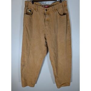 Butter Goods Men's 34/29 Philly Santosuosso Baggiest Jeans Brown Canvas Skate